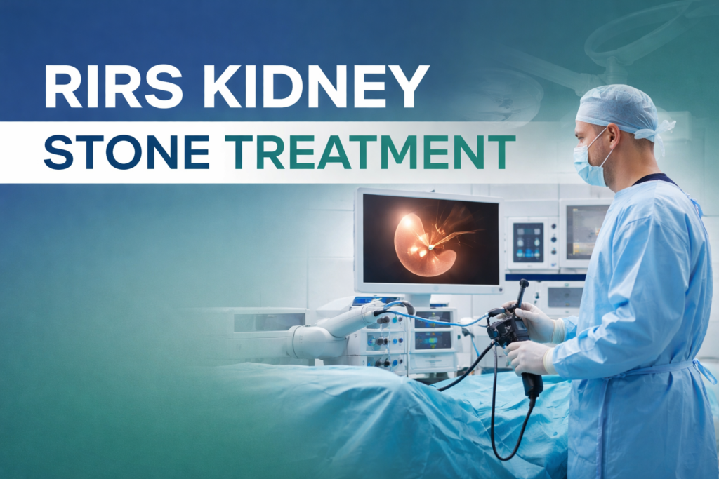 RIRS kidney stone treatment Abu Dhabi using advanced minimally invasive laser technology