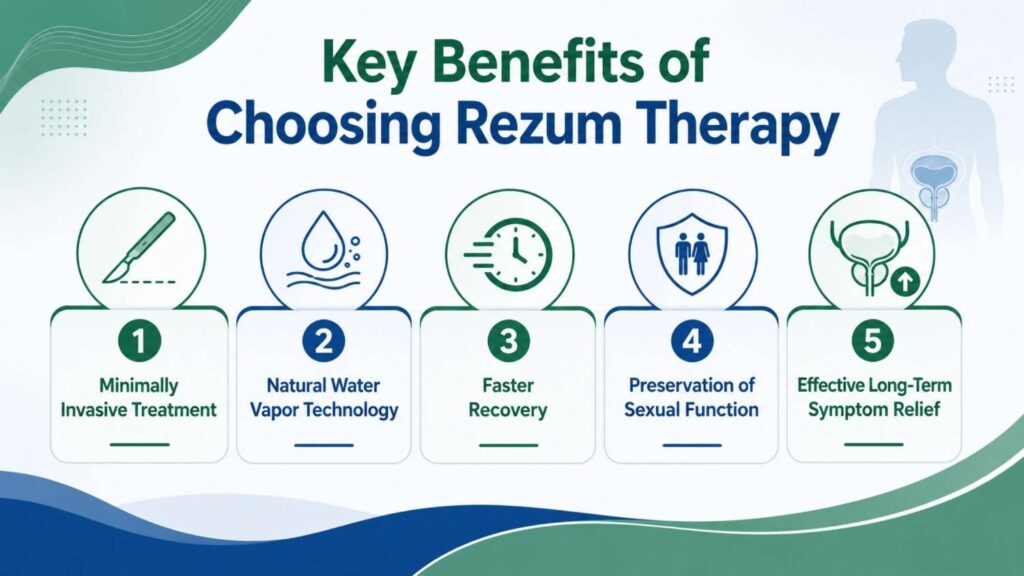 Key benefits of choosing a Rezum Therapy Clinic in Dubai for minimally invasive BPH treatment