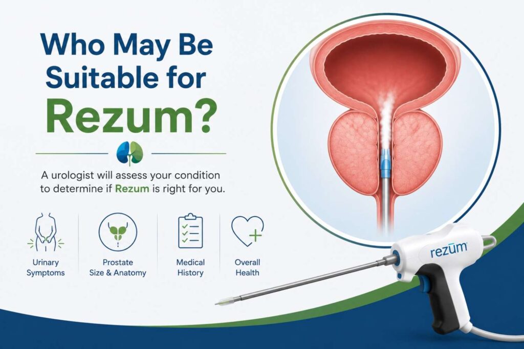 Who may be suitable for Rezum treatment for BPH