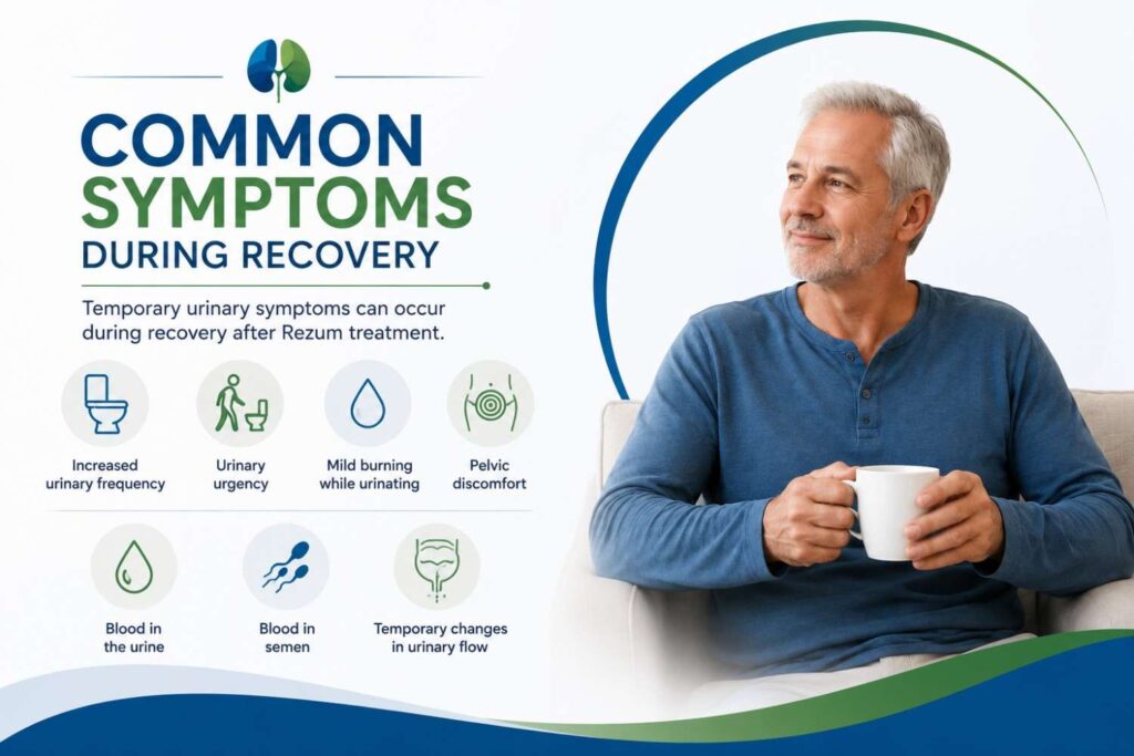 Common symptoms during recovery after Rezum treatment