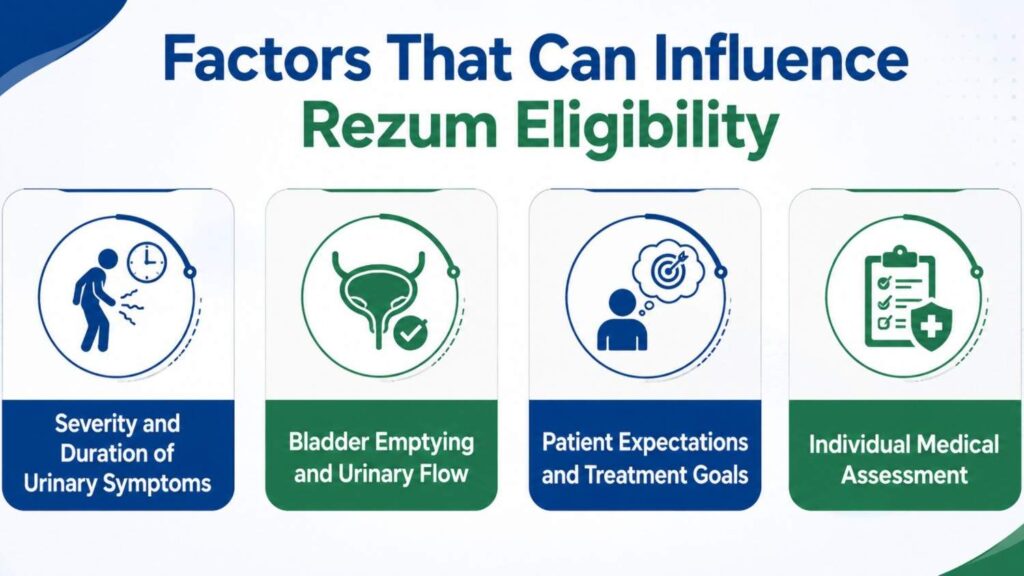 WHO IS A SUITABLE CANDIDATE FOR REZUM TREATMENT? Factors influencing Rezum eligibility